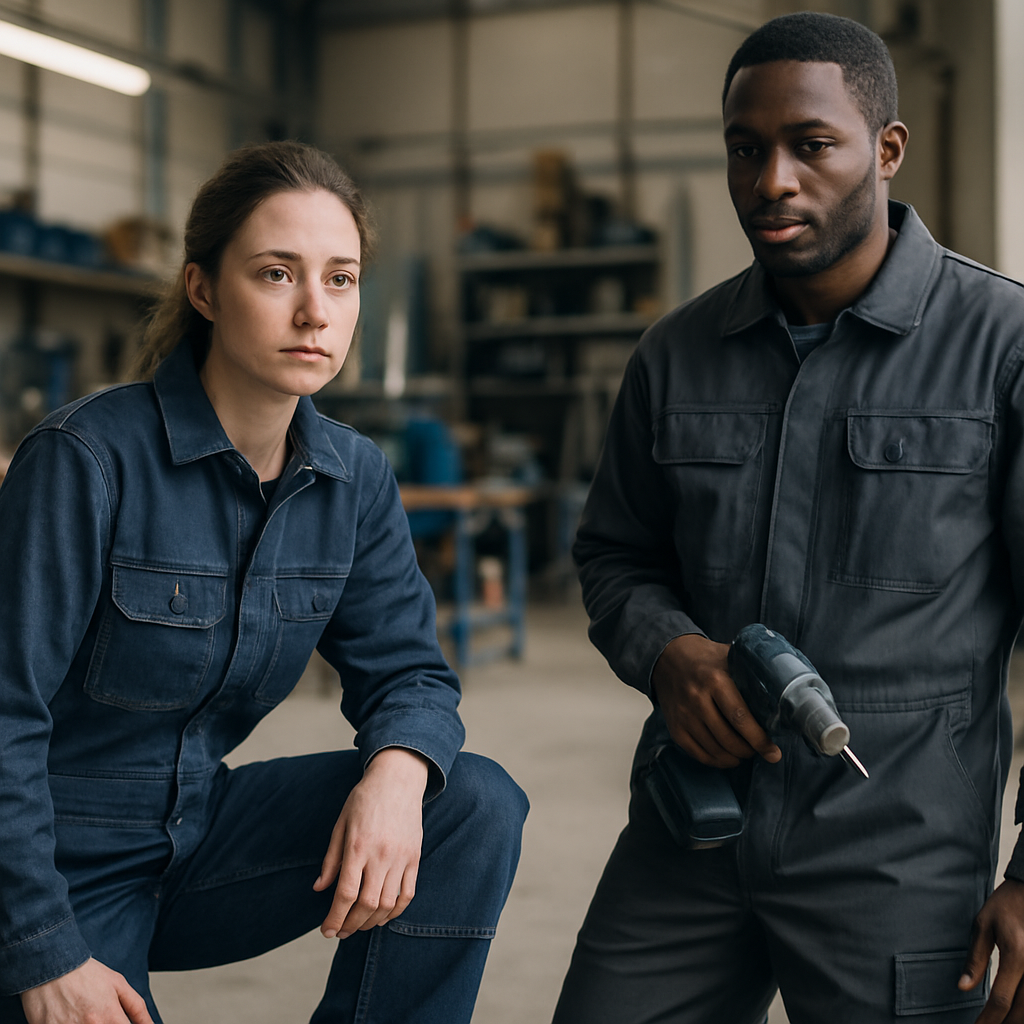 Welcher Arbeitsoverall passt am besten zu Industrie und Handwerk?